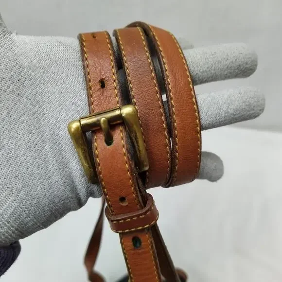 Dooney & Bourke Black Pebbled Leather Drawstring Crossbody Bag - Made in USA - Picture 9 of 16